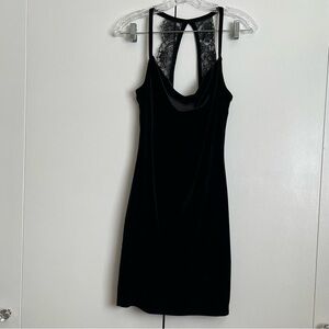 Lulus Sultry Summoning Black Velvet Bodycon Dress